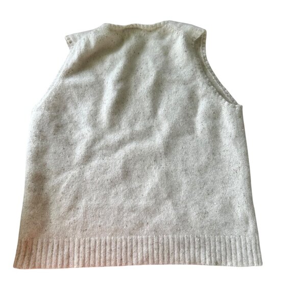 Vintage Ann Taylor Cashmere Academia Sweater Vest L - Picture 4 of 5